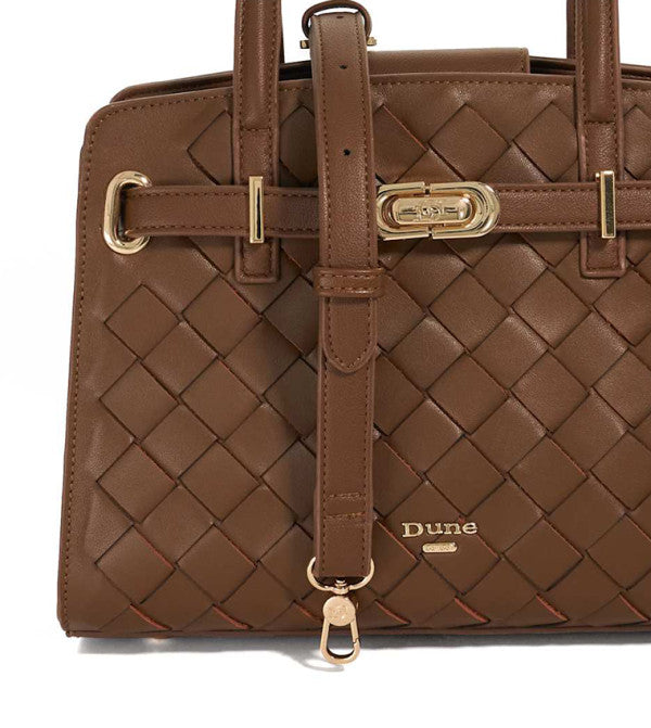 Dune London Dinidefine Medium Belted Tote Bag - Brown
