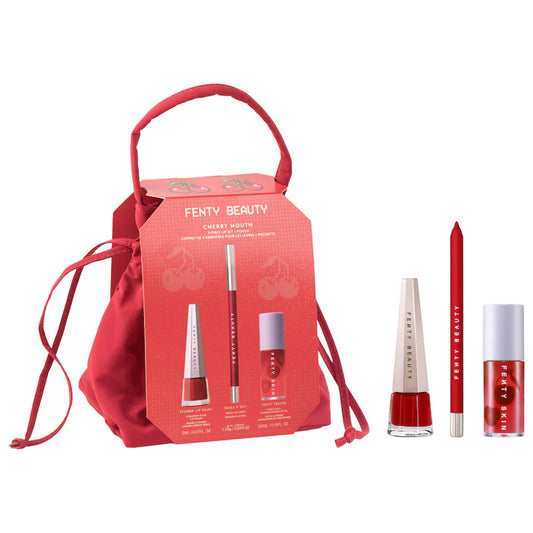 Fenty Beauty by Rihanna  Cherry Mouth 3-Piece Lip Set + Pouch