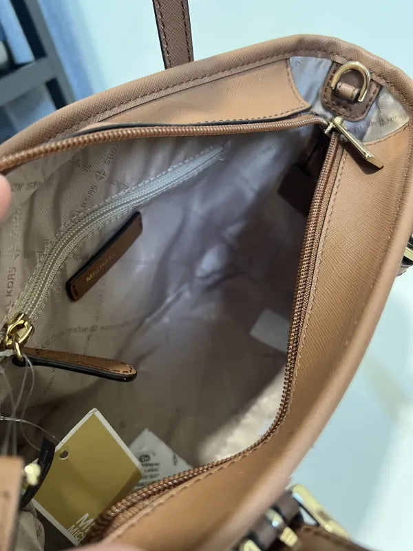Michael Kors Jet Set Travel XS Carryall Convertible TZ Tote in Signature Vanilla/ Brown