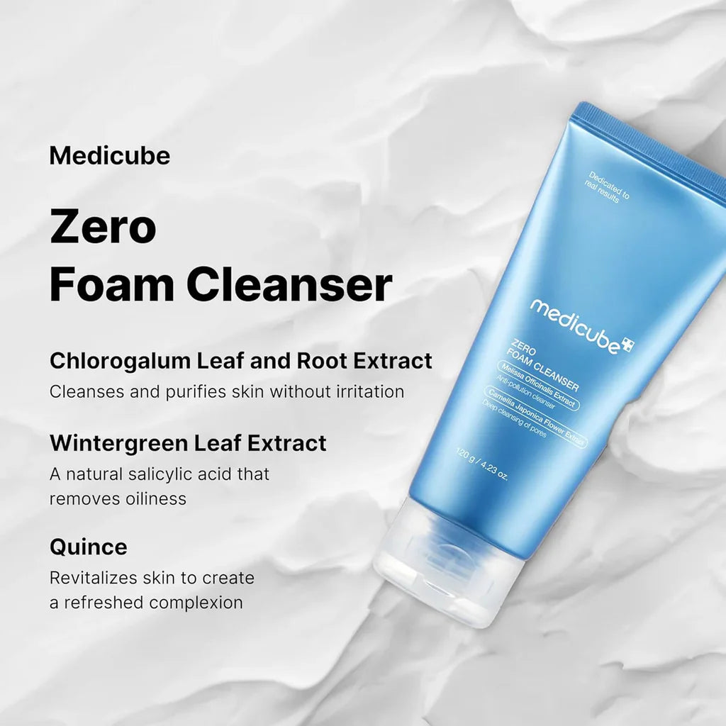 Medicube zero foam cleanser 120grams