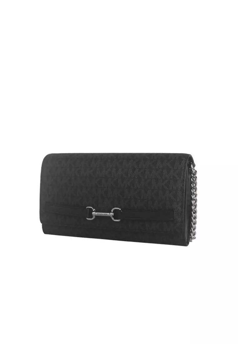 Michael Kors - Carson Large Signature Logo Convertible Crossbody Bag In Black