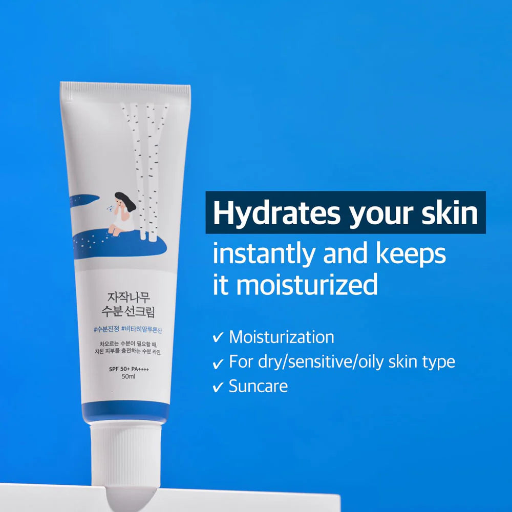 ROUND LAB Birch Juice Moisturising Sun Cream 50ml